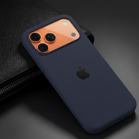 Dark Blue Original Silicone case for Apple iphone 17 Pro Max