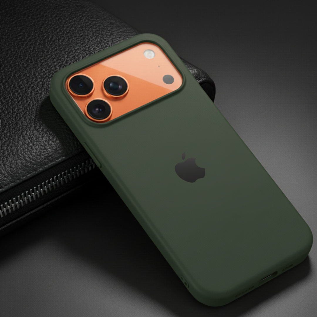 Dark Green Original Silicone case for Apple iphone 17 Pro