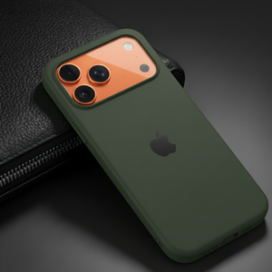 Dark Green Original Silicone case for Apple iphone 17 Pro