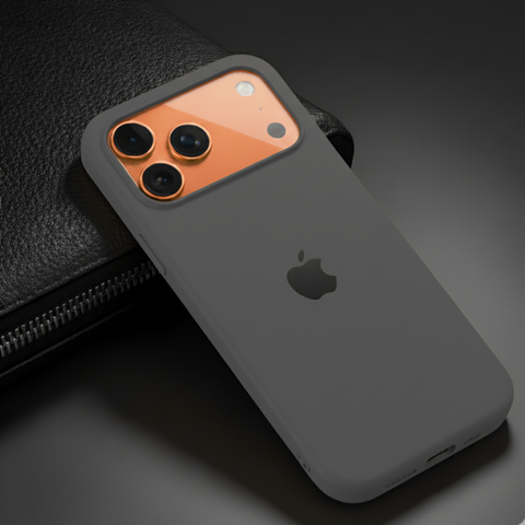 Grey Original Silicone case for Apple iphone 17 Pro