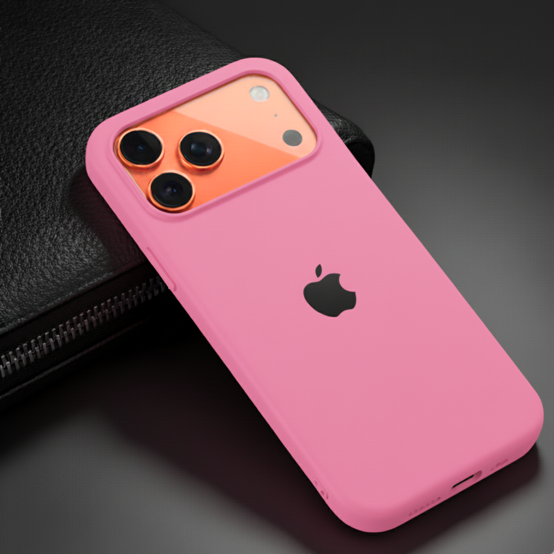 Pink Original Silicone case for Apple iphone 17 Pro Max