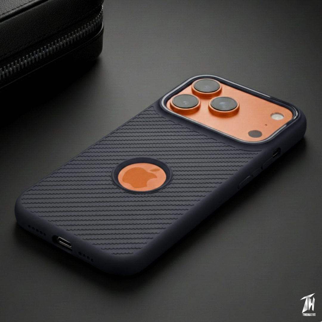 Gripon Black (Grey RING)Silicone Case for Apple iPhone 17 Pro