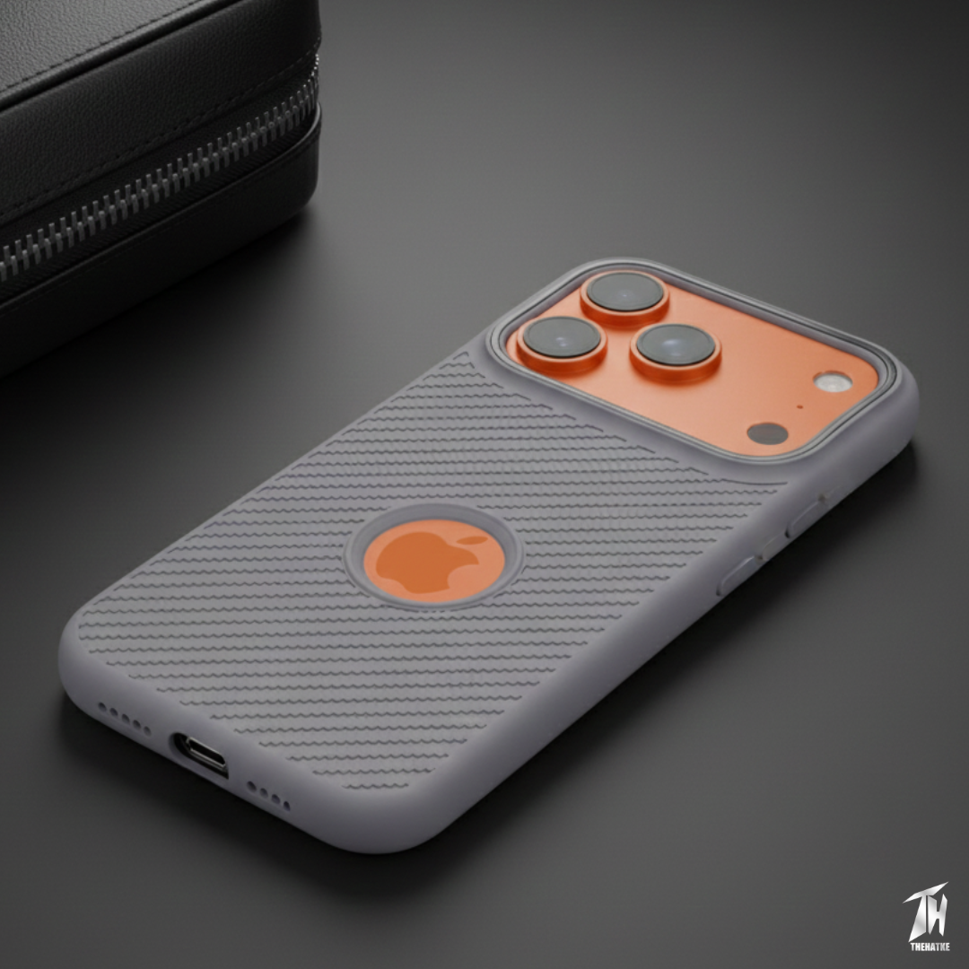 Gripon Grey Silicone Case for Apple iphone 17 pro