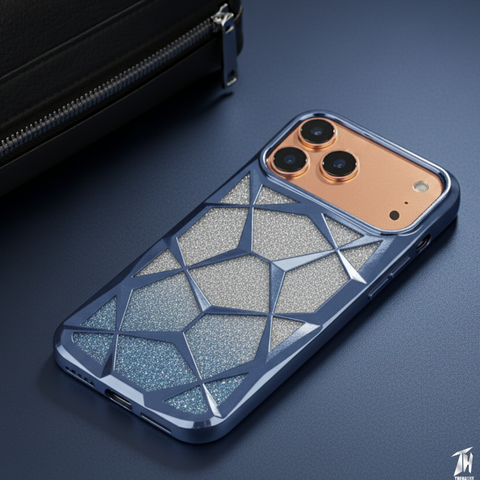 Dazzle Blue Silicone case for Apple iphone 17 Pro