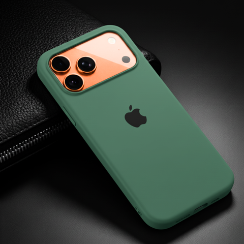 Green Original Silicone case for Apple iphone 17 Pro Max