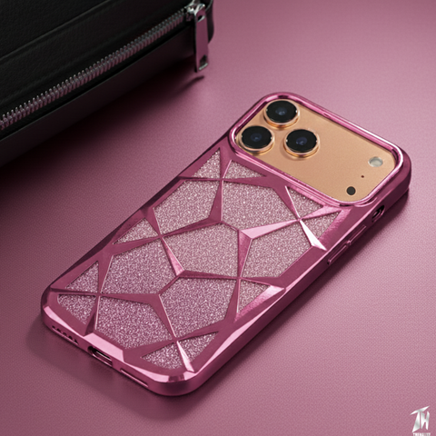 Dazzle Pink Silicone case for Apple iphone 17 Pro