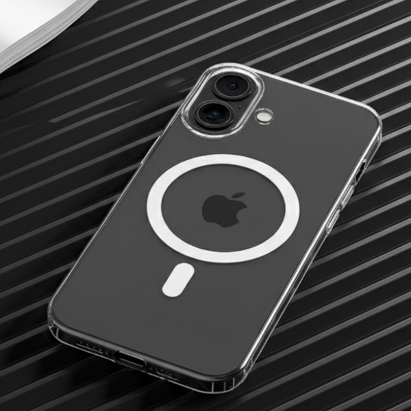 White Shine Magsafe Case for Apple Iphone 17