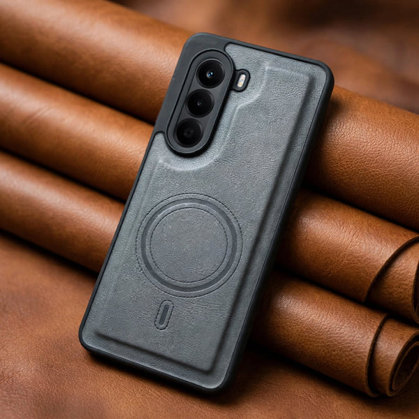 Crest Grey Leather Case for Oneplus Nord Ce 6 Lite