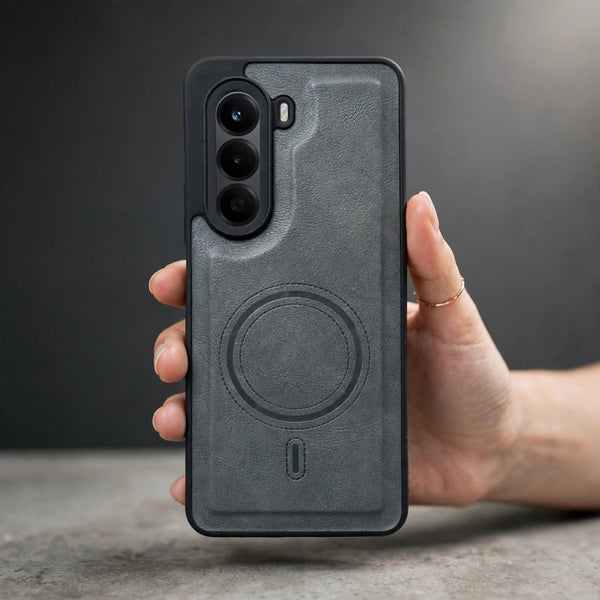 Crest Grey Leather Case for Oneplus Nord Ce 6 Lite
