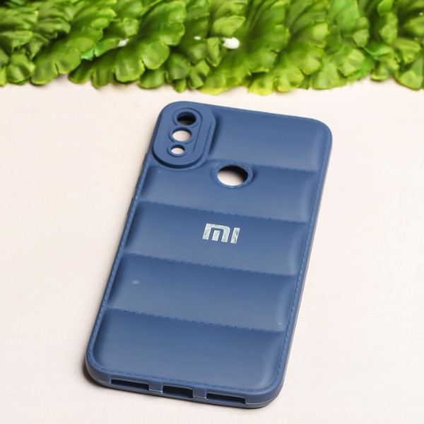 Dark Blue Puffon silicone case for Redmi Note 7 Pro