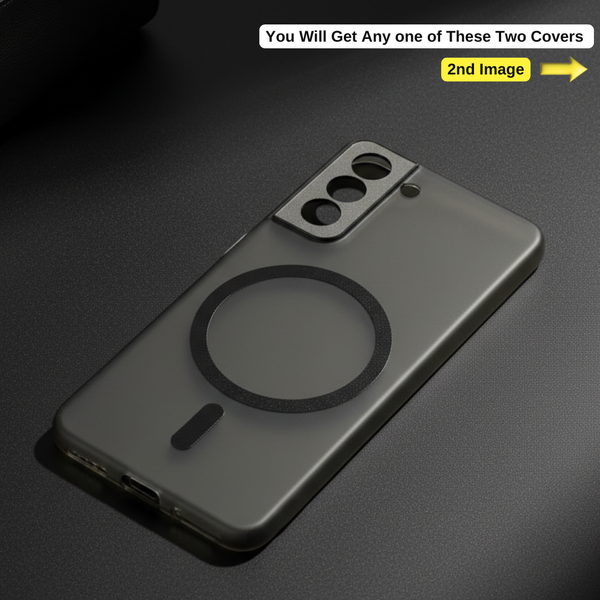 Black Paper Matte Magsafe Case for Samsung S21 Fe
