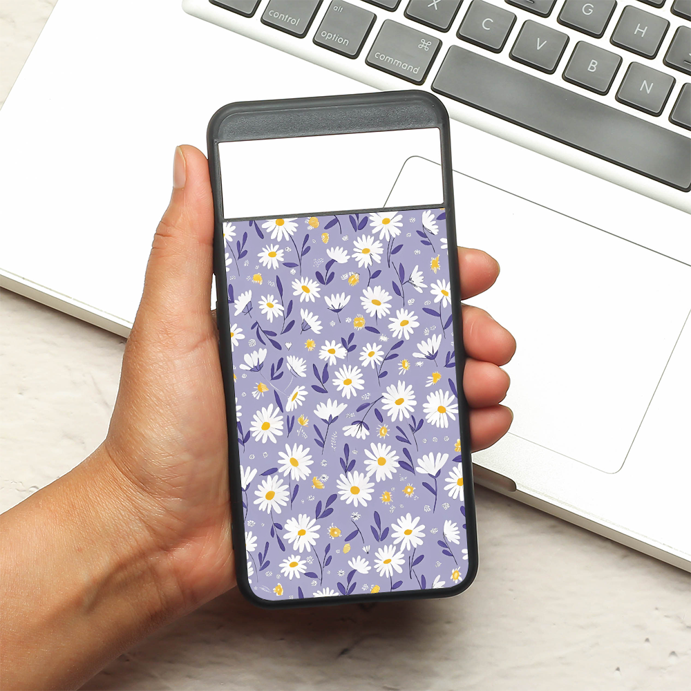 Lavender Daisies metal back case for Google Pixel 8A