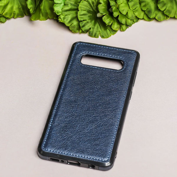Puloka Dark Blue Leather Case for Samsung S10 plus