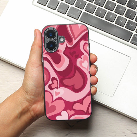 Valentine Wave metal back case for Apple Iphone 16