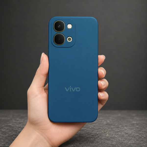 Cosmic Blue Candy Silicone Case for Vivo T5X