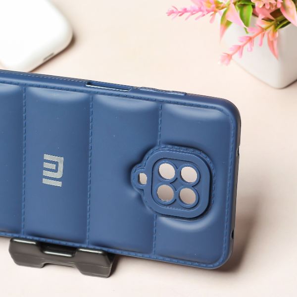 Dark Blue Puffon silicone case for Redmi Note 9 Pro Max