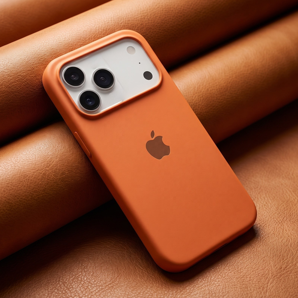 Orange Original Silicone case for Apple iphone 18 Pro Max