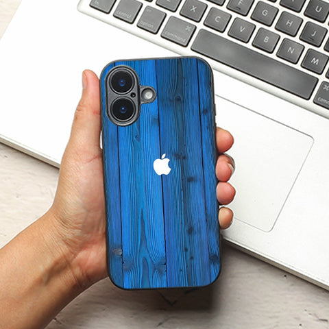 Indigo Planks metal back case for Apple Iphone 16 Plus