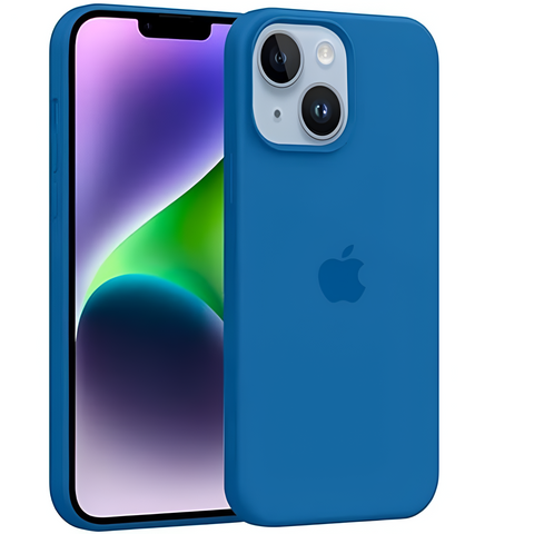 Blue Original Silicone case for Apple iphone 14