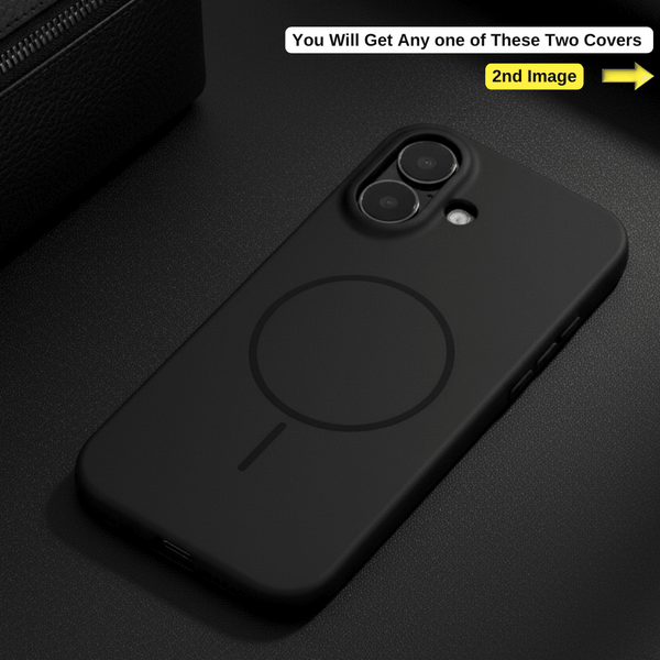 CAVEN Black Silicone case for Apple iphone 16