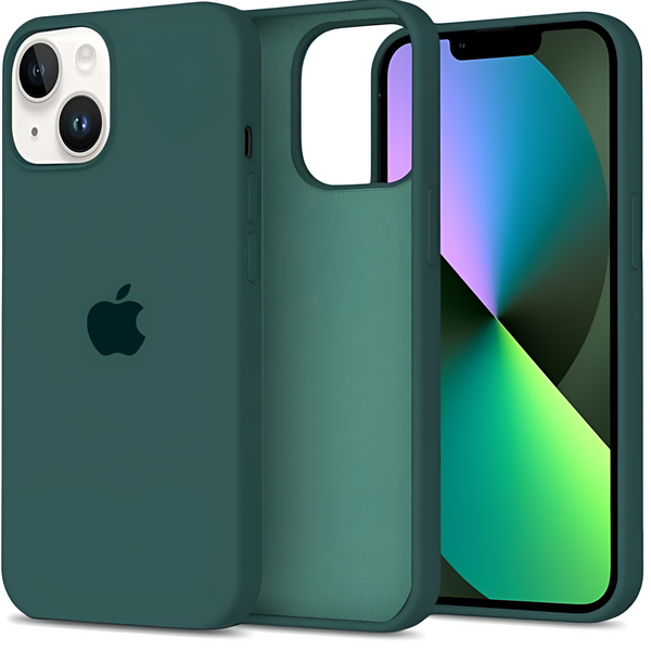 Dark Green Original Silicone case for Apple iphone 14