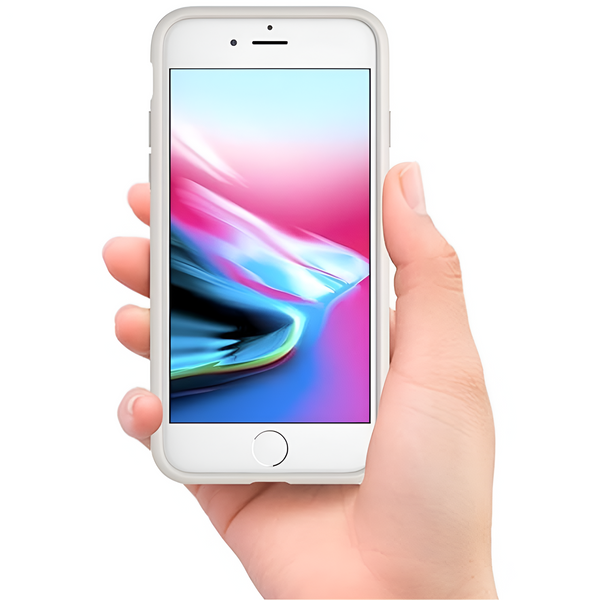White Original Silicone case for Apple iphone se 2