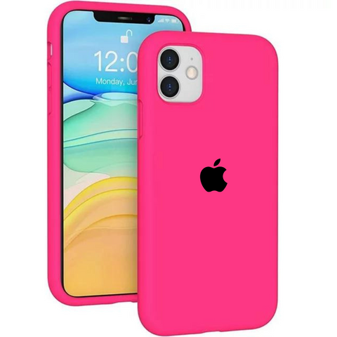 Hot Pink Original Silicone case for Apple iphone 11