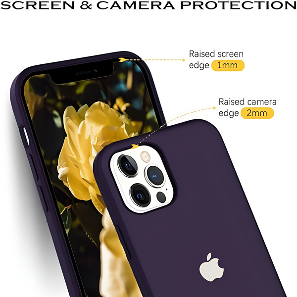 Deep Purple  Original Silicone case for Apple iphone 12 Pro Max