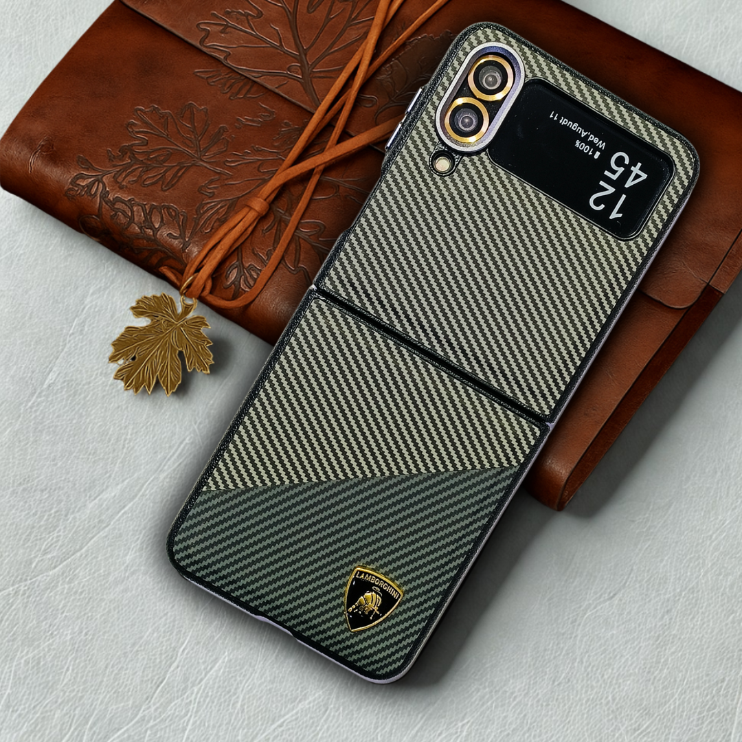 Lambor Leather Case for Samsung Galaxy Z FLIP 4