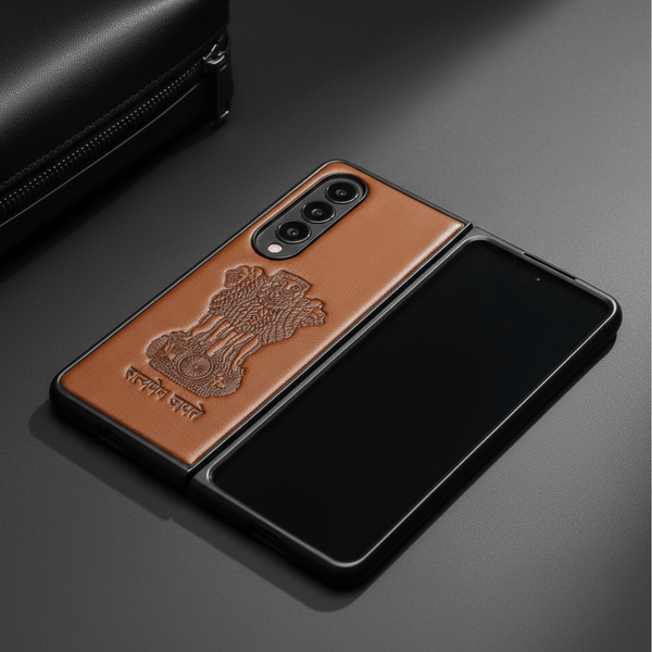 Ashoka Brown Leather Case for Samsung Galaxy Z Fold 4