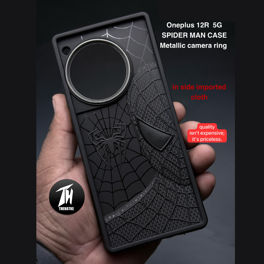 SP-Superhero Engraved logo silicon Case for Oneplus 12R