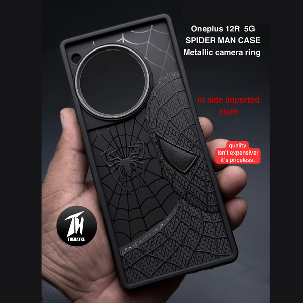 SP-Superhero Engraved logo silicon Case for Oneplus 12R