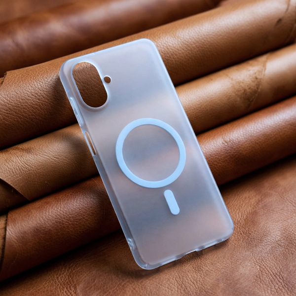 Blue Paper Matte Magsafe Case for Samsung A07