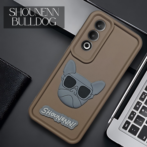 Dark Brown SHOUNENN BULLDOG Silicone case for Oneplus Nord CE 4