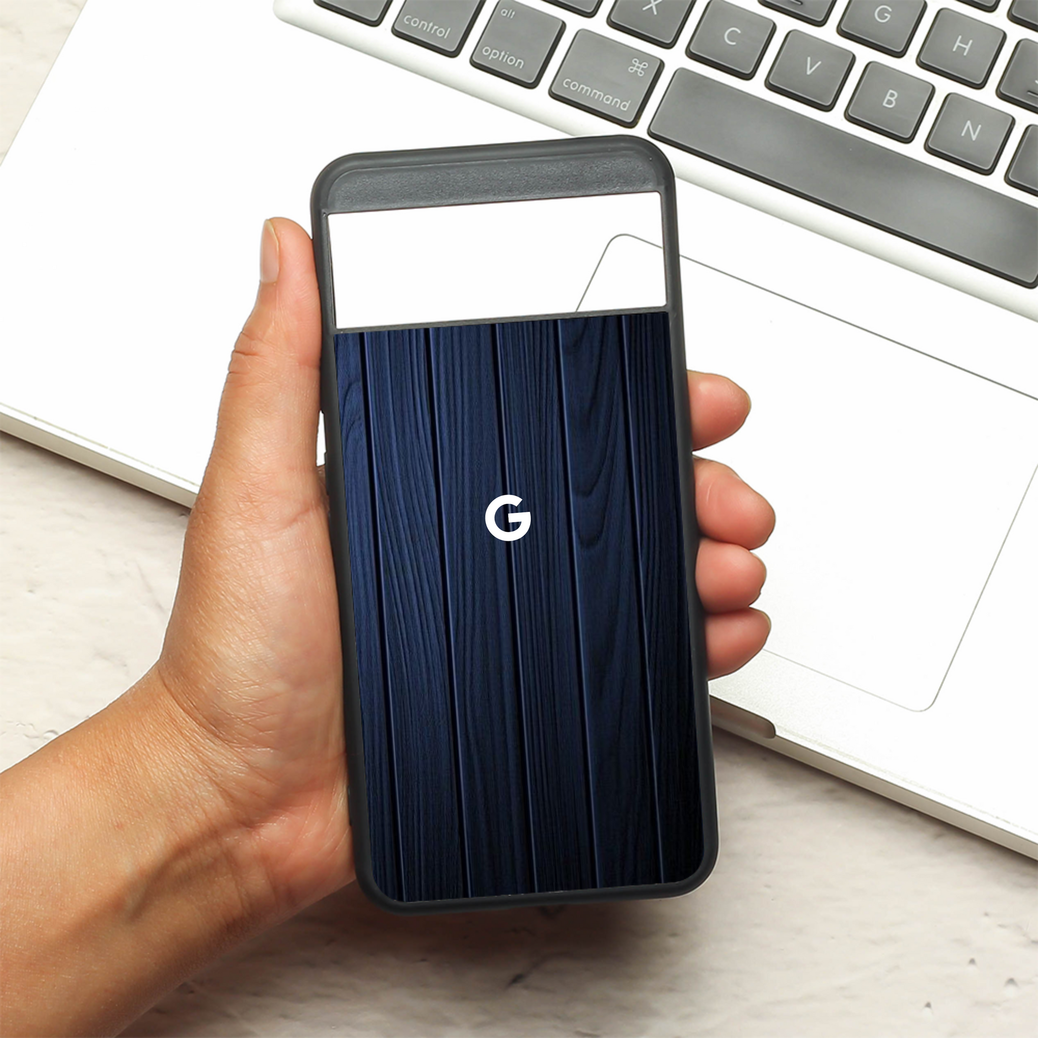 Ink Wood metal back case for Google Pixel 8