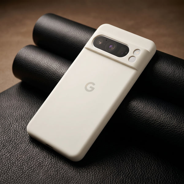 White Camera Original Silicone case for Google Pixel 8 Pro