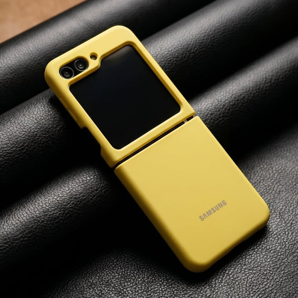 Yellow Original Silicone case for Samsung Galaxy Z FLIP 5