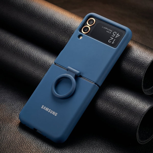 Cosmic Blue Original Silicone case for Samsung Galaxy Z FLIP 4