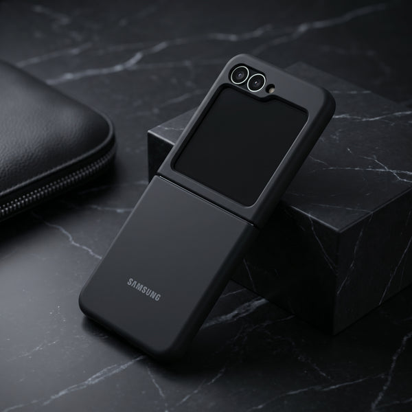 Black Original Silicone case for Samsung Galaxy Z FLIP 5