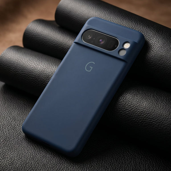 Dark Blue Camera Original Silicone case for Google Pixel 8 Pro