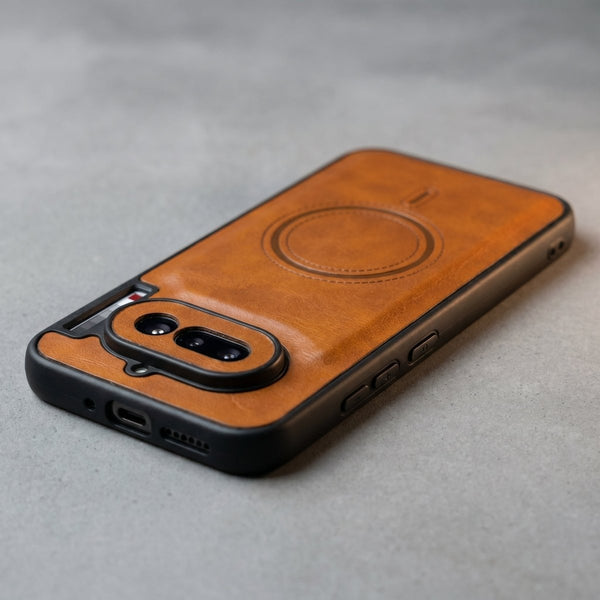 Crest Brown Leather Case for Nothing Phone 4a