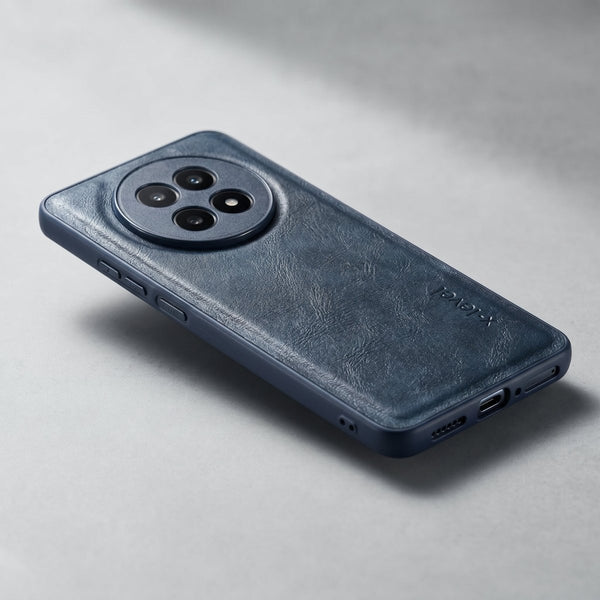 X-LEVEL Blue Leather Case for Realme 12x