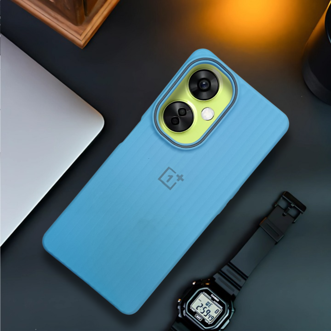 Sky Blue SleekLine Silicone Case for Oneplus Nord Ce 3 Lite