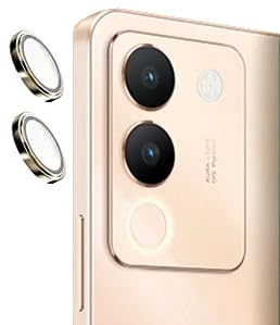 Golden Metallic camera ring lens guard for Vivo Y200