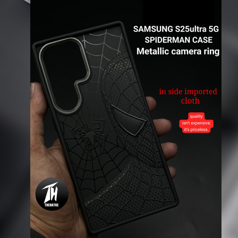 SP-Superhero Engraved logo silicon Case for Samsung S25 Ultra