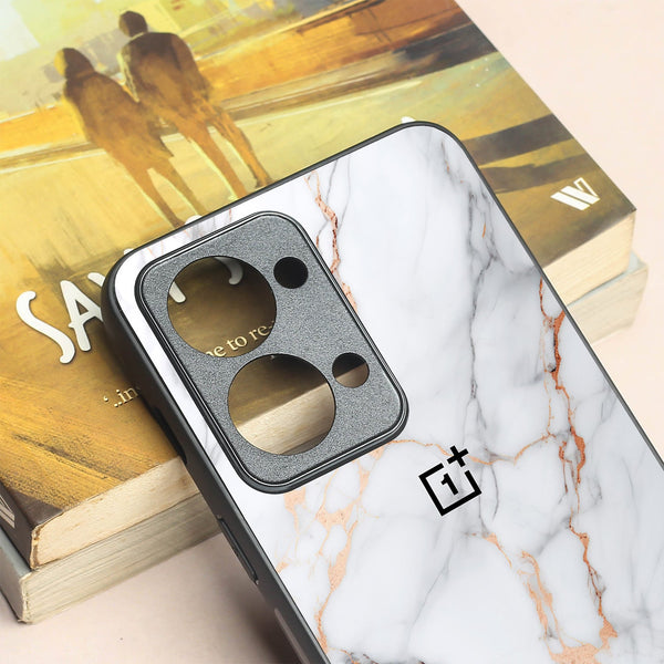 Copper Luxe Marble metal back case for Oneplus Nord 2T
