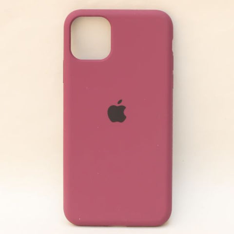 Dark Pink Original Silicone case for Apple iphone 11 Pro Max