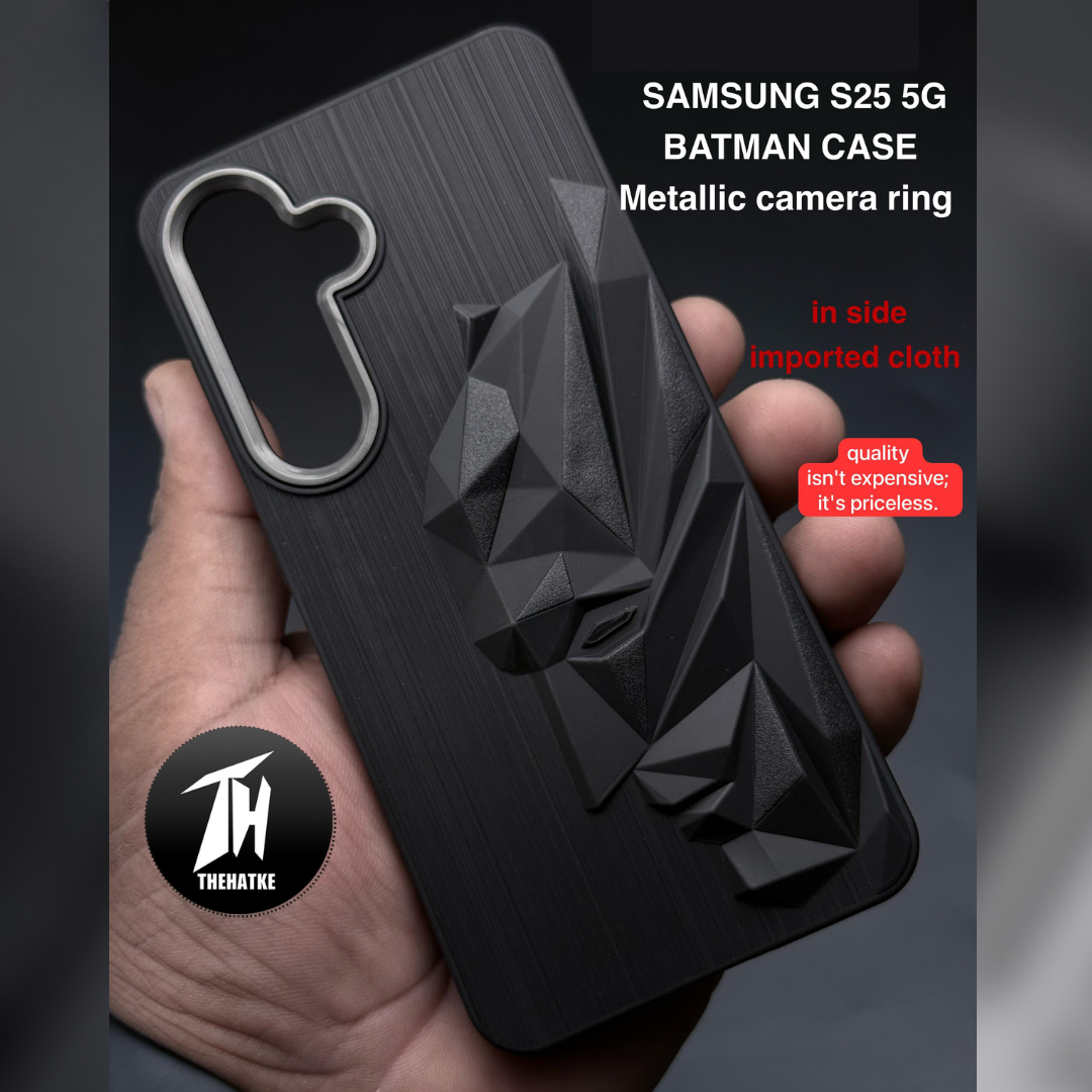 Superhero Engraved logo silicon Case for Samsung S25