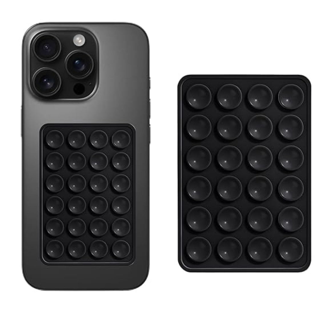 Black Sticky Phone Stand Silicone Suction Phone Case Mount For Mobile – The  Hatke