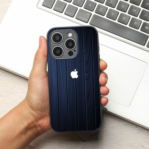 Ink Wood metal back case for Apple Iphone 15 Pro Max